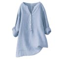 Women Long Sleeved Oversize Blouse Vintage Loose Bulses. 