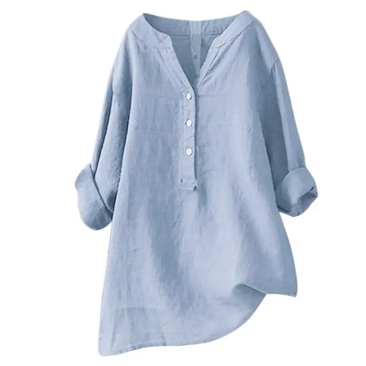 Women%20Long%20Sleeved%20Oversize%20Blouse%20Vintage%20Loose%20Bulses%20-%20Image%202
