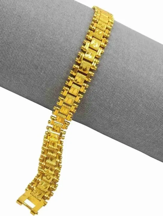 Gold%20Plated%20%20Chain%20Bracelet%20Wrist%20Jewelry%20Gift%20%20For%20Men%20%20-%20Golden%20-%20Image%205