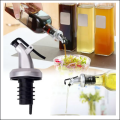 375ml Crystal Clear Square Shaped Glass Oil Dispenser Bottle with Lever-Release Stopper Snap Flip Top Lid Bottle for Olive Oil, Vinegar. 