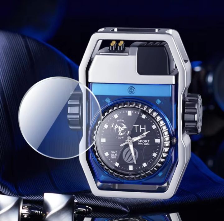 Metal%20True%20Watch%20Double%20Arc%20Pulse%20W!ndproof%20Charging%20L!ghter%20Cool%20LED%20Colored%20Light%20Fashionable%20USB%20Charging%20L!ghters%20-%20Image%207