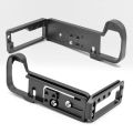 Quick Release Plate Camera Hand Grip Vertical Bracket for GFX100S 50SII Camera Quick Release L Plate Black.
