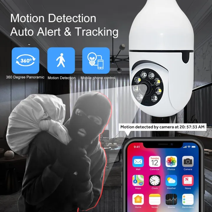 Bulb%20System%20360%20Degree%20WiFi%20Panorama%20IP%20Camera%20white%20PTZ%20-%20Image%206