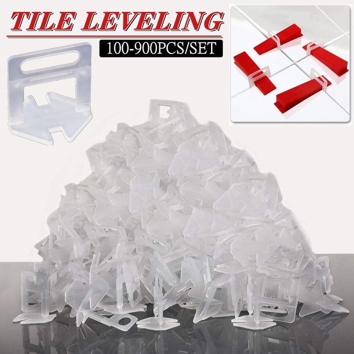 1/1.5/2/3MM Tile Leveling System Clip For Ceramic Tile Laying Leveling System 100-900Pcs Tile Leveler Spacers Construction Tools