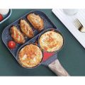 2 Hole Thickened Omelet Pan Non-Stick Egg Pancake Steak Pan Breakfast Maker Cookware for home.