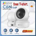 EZVIZ IP Camera H6C / C6N 1080p Indoor Pan/Tilt WiFi Security Camera, 360° Coverage, Auto Motion Tracking, Two-Way Audio, Clear 30ft Night Vision, Supports MicroSD Card up to 256GB. 