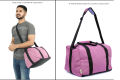 Bili Personal Use Compact Travel Bag for Short Tour 1-2 Days (Mulberry), Waterproof Premium Duffle Bag, Gym Bag , Luggage Bag, Travelling Bag, Travel Duffel Bag, Weekender Bag, Men & Women Travel Bag, Sport Gym Bag for Men, Sports Tote Gym Bag. 