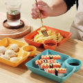 1PCS Vinegar Dish Meal Sushi Dumplings Dish Square PP Snack Plate Dumpling Tray.
