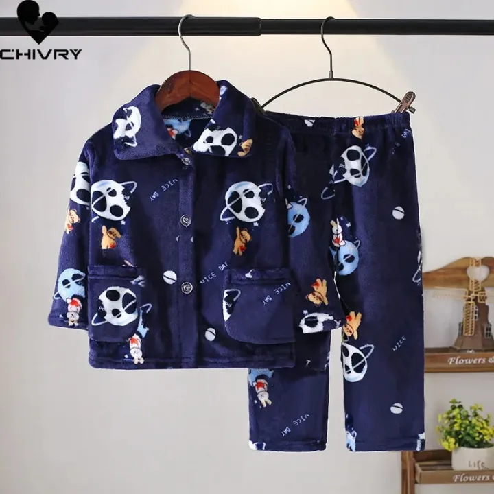 New%20Kids%20Boys%20Girls%20Autumn%20Winter%20Soft%20Flannel%20Pajamas%20Sets%20Cartoon%20Long%20Sleeve%20Lapel%20Tops%20with%20Pants%20Pyjamas%20Sleepwear%20Clothing%20-%20Image%205