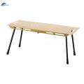 Folding Table Ultralight Desk Foldable Small Table Portable Beach Table Adjustable Height for Patio. 