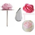 1 pieces Rose Stand and 1 pieces Rose Nozzle for Cake Decoration1+1 Combo Rose Stand + Rose Nozzle for Cake Decoration. 