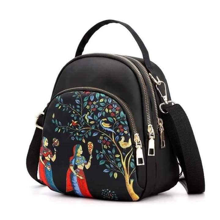 New%20Trendy%20Fashion%20Printing%20Mini%20Backpack%20for%20Women%20Nylon%20Rucksack%20Multilayer%20Crossbody%20&%20Shoulder%20School%20Bags%20For%20Girls%20Stylish%20Cute%20Look%20Women%20MY%20SHOPEE%20BD%20-%20Image%204