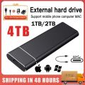 Original 1TB External Hard Drive Portable 2TB Solid-State Drive USB3.1 High Speed Mini Hard Disk for Laptop/desktop/mac/phone. 