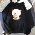Kawaii Bubu Dudu Print Hoodies Cartoon Tops Winter Clothes Women Harajuku Long Sleeve Hoodie Casual Y2k Sweatshirt Tracksuit Men. 