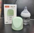 Noain Newborn Borosilicate Glass Bottle 80ml Baby Wide-caliber Bottle Anti-flatulence and Anti-choking -1pcs. 