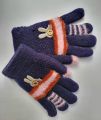 3-6 Years Children Girl Gloves Knitted Winter Full Finger Wool Gloves Baby Girls Cute Rabbit Warm Soft Knitted Kids Gloves.