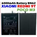 Xiao Mi 6000mAh Poco m3 BN62 Phone Battery For Xiaomi Redmi Note9 4G High quality Batteries With Tools+Tracking number. 