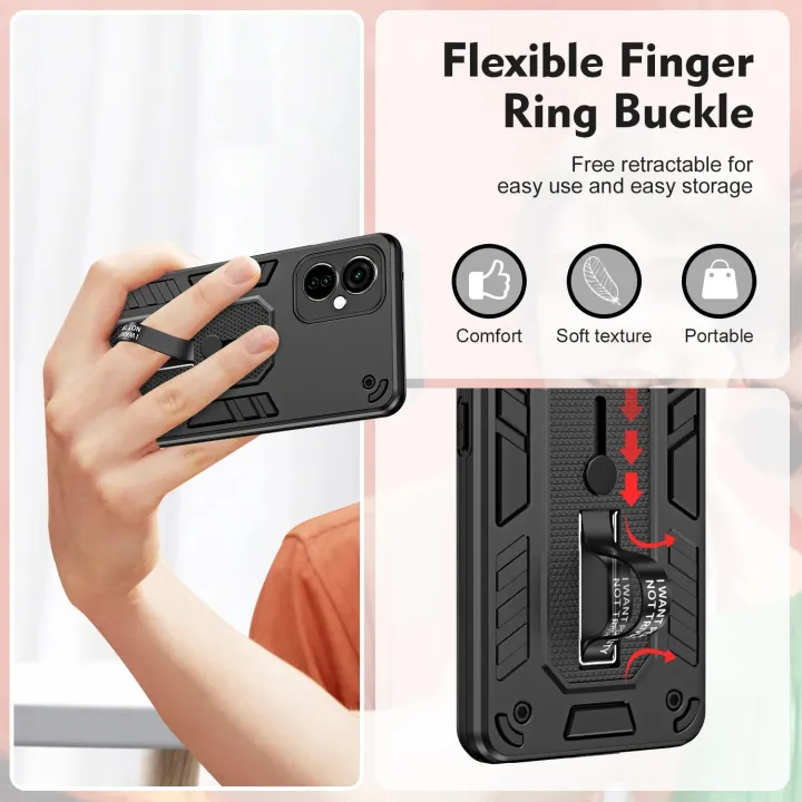 Luxury%20Invisible%20Bracket%20Case%20for%20Tecno%20Camon%2019%20Neo%20Camon19Neo%20Finger%20Ring%20Buckle%20Holder%20Shockproof%20Phone%20Cover%20TecnoCamon19Neo%20-%20Image%203