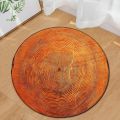 3D Annual Ring Living Room Area Rug Wooden Grain Round Bedroom Carpet Chair Mat Kids Play Rug Memory Foam Bathroom Mat Doormat. 