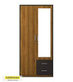 Big Size Two Door Premium Almirah with Mirror, Cloth Shelves & Cloth Hanger Engineered Wood Wardrobe | 2 Door Cupboard Almirah by Furnisha Decor.