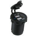 12V Dual Usb Car Lighter Socket Splitter Charger Plug Adapter Power. 