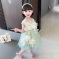 2PCS Baby Lolita Princess Ball Gown Fashion Flower Design Wedding Birthday Baptism Party Eid Dresses For Girls Wz1101. 