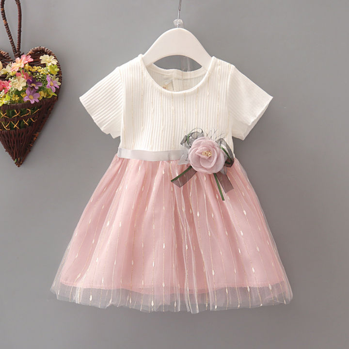 New%20Baby%20Girl%20Dress%20Summer%20Newborn%20Baby%20Clothes%20Patchwork%20Princess%20Mesh%20Dress%20For%20Girl%201%20Year%20Birthday%20Infant%20Baptism%20Clothing%20-%20Image%203