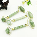 Facial Massage Face-Lifting Natural Jade Roller Double Head Massage Tool Facial Jade Push Facial Lift Messenger Skin Care - Black Head Remover. 