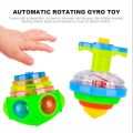 Gyro Toy Colorful Flashing Gyro Music Spinning Toy With Launcher Ejection Toy Smooth for Children Gifts Kids Party Funny Toys. 