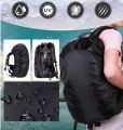 Waterproof Backpack Rain Cover - Nylon Bag Cover for Laptop & School Bags, Stretchable Elastic for Perfect Fitting with Buckle Strap, Compact & Portable for Hiking, Camping & Biking. 