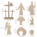 Wooden Easter Resurrection Decoration Wooden Decoration for Easter Scenes Easter Decoration Wooden Nativity Set. 