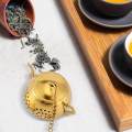 Tea Infuser with Chain Spice Leaf Filter Mesh Tea Strainer Multipurpose Reusable for Tea Room.