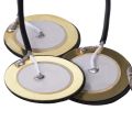 2X Piezo Contact Microphone 3 Transducer Pickups with end pin jack for Kalimba.