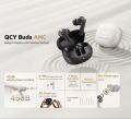 QCY HT15 ANC Earbuds 45dB Active Noise Cancellation, 6mic Ai-based ENC for Call, Premium Leather Texture Design, 10mm Woolen-paper Bio-diagram Driver for best Sound quality Wireless TWS Earbuds.
