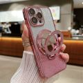 【Shop the Latest Trends】 HODON Plating Glitter Diomand Magnetic Ring Holder Phone Cases For 16 15 11 12 13 14 Pro 7 8 Plus X XR XS Case Lens Film Gradient Make-up Stand Cover.