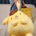 40-50cm Sanrio Pompompurin Stuffed Plush Toys Big Size Lovely Pillow Gift Kids Super Soft Pom Pom Purin Plushie Doll Room Decor. 