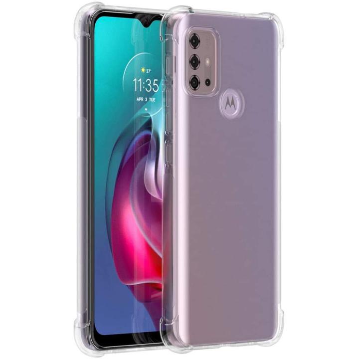 For Motorola Moto G30/Moto G10 Phone Case Transparent Soft Gel TPU Reinforced Corners Cushion Bumper Shockproof Drop Protection Case Cover