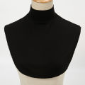 Womens Modal Turtleneck Collar Islamic Hijab Extensions Solid Color Mock Neck Half Top Blouse Detachable Hijab Neck Warmer. 