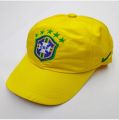 BRAZIL FOOTBALL FANS SUPPORTERS CAP UNISEX FREE SIZE. 