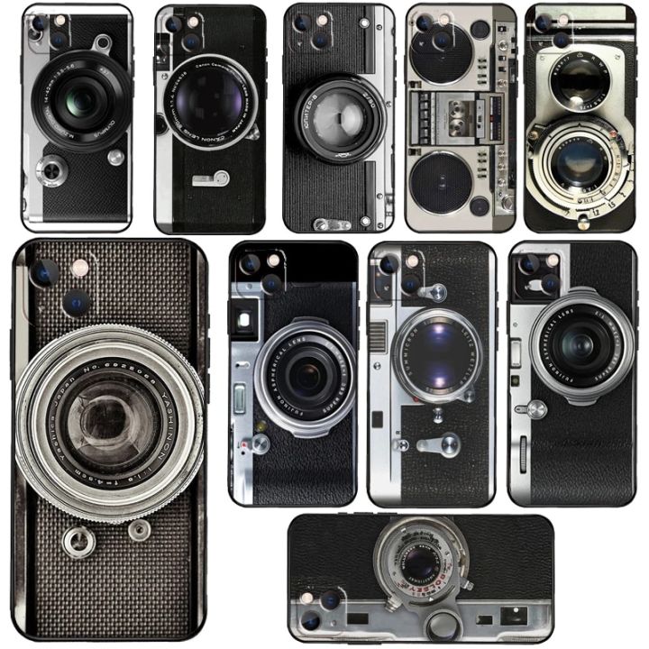 Retro Vintage Camera Case For iPhone 14 11 13 Pro 12 Pro Max 7 8 Plus XR XS Max X 12 Mini 6 6S SE2 Cover Shell Honoria