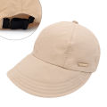 Big Brim Denim Sports Hat Proof Bare Face Sunscreen Hat with Elastic Adjustable.
