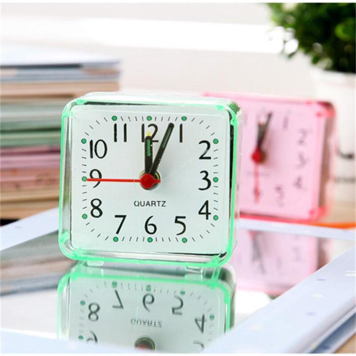 Electronic Small Alarm Clock Cute Small Alarm Table Clock Morning Alarm Clock Square Mini Alarm Clock Desk Decoration