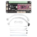 For Pico Fighting Board Type C Interface RGB LED 3 Input Modes GP2040 Fighting Board for Raspberry for PS3. 