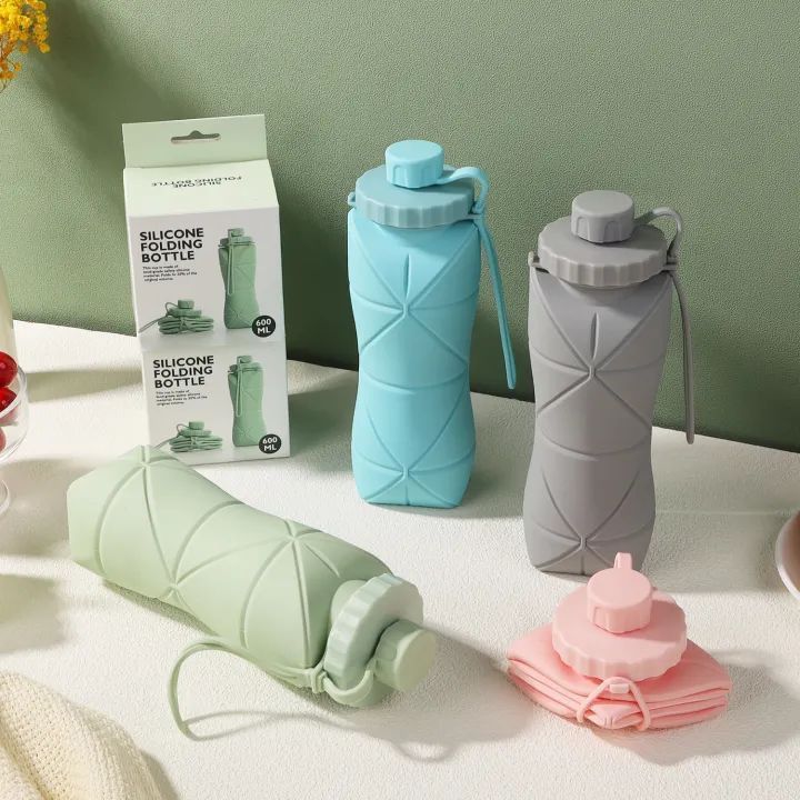 Silicone Foldable Water Bottle- 600 ML