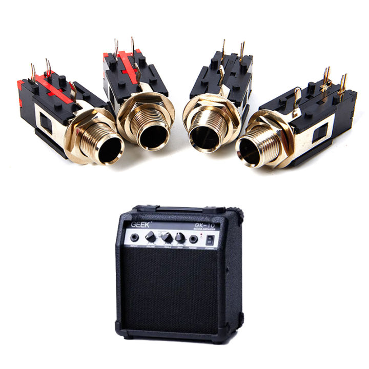 2Pcs%206.35mm%20Audio%20Headphone%20Jack%201/4%20inch%205%20Pin%20Audio%20Microphone%20Female%20Socket%20Panel%20Mount%20Solder%20Conenctor%20-%20Image%207