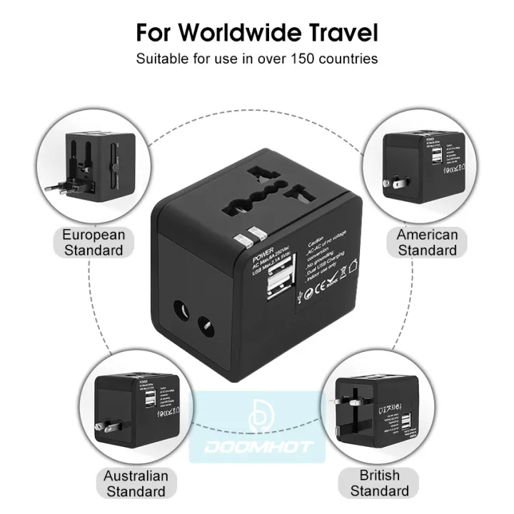 DoomHot%20Multi%20Socket%20International%20Travel%20Adapter%20All-in-one%20Universal%20Wall%20Plug%20Multi-Outlets%20Electrical%20Adapter%20Multi-Country%20Portable%20Converter%20Plug%20Power%20Supply%20Worldwide%20Travel%20Charger%20Power%20Converters%20with%202%20USB%20Ports%20for%20USA/UK/AUST/EU%20-%20Image%203