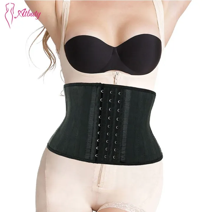 Atbuty%20Latex%20Waist%20Trainer%20Short%20Torso%207%20Inches%20UnderCorset%2025%20Steel%20Bone%20Smooth%20Cincher%20Body%20Shaper%20Tummy%20Control%20NBW1943B%20-%20Image%206