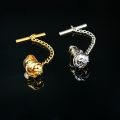 Mens Jewelry Shirts Tie Tack For Men Fashion Collar Pin Copper Metal Brooch Lapel Pin For Men Shirt Suit Accessories DiBanGu. 