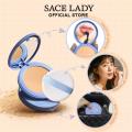 SACE LADY Face Setting Powder Full Coverage Cushion Pressed Powder Long Lasting Waterproof Concealer Makeup Cosmetics Make Up. 