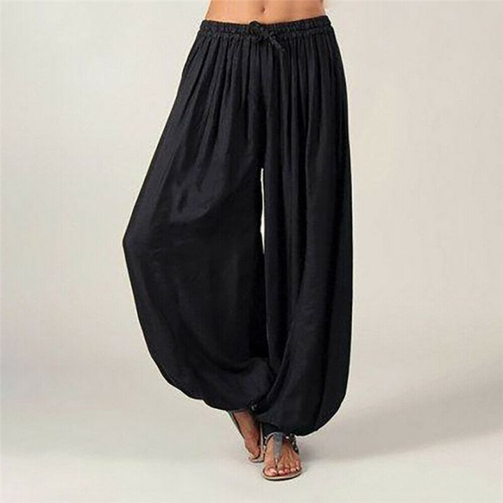 Men%20And%20Women%20Harem%20Pants%20Cotton%20Baggy%20Afghani%20Genie%20Pants%20Indian%20Aladdin%20Trouser%20BQ%20-%20Image%204